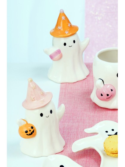 GEIST KERAMIK HUT STERN SUMMERWEEN - 3 SORT. 9.5CM X 8CM X 15CM