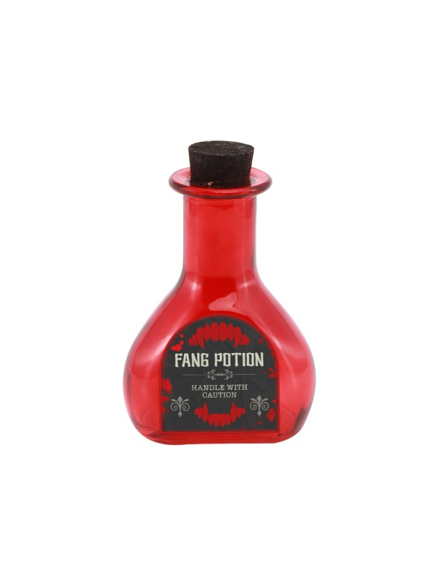 FLAKON HEART GLAS ROT FANG POTION 8CM X 4CM X 10.8CM