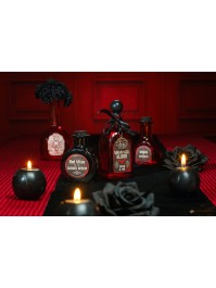 FLACON ROND VERRE NOIR CURSED SERUM 7.8CM X 4.5CM X 9.5CM