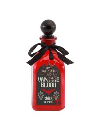 FLACON CARRE VERRE ROUGE VAMPIRE BLOOD 6.3CM X 6.3CM X 17CM