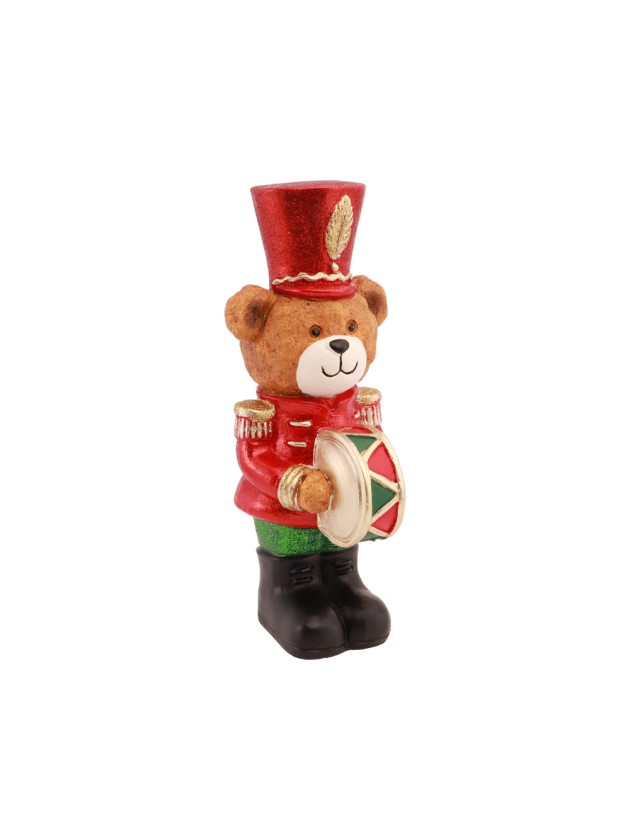 SWEET BEAR BARNABEY TAMBOUR POLYRESIN 11.5CM X 14CM X 29.5CM