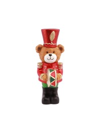 SWEET BEAR BARNABEY TAMBOUR POLYRESIN 11.5CM X 14CM X 29.5CM