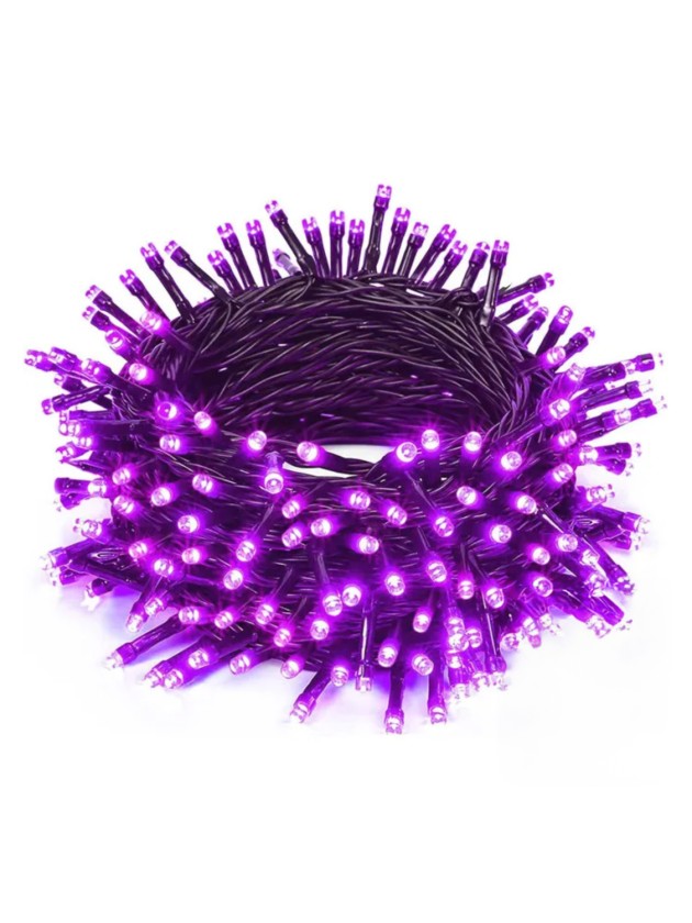 GUIRLANDE 100 LED VIOLET 10M 10M