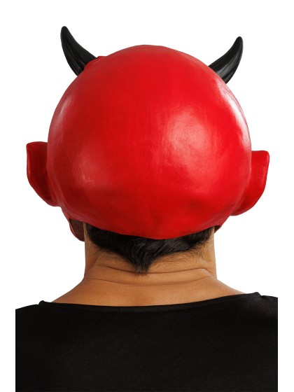 MASQUE LATEX DIABLE ROUGE 26CM X 26CM X 28CM