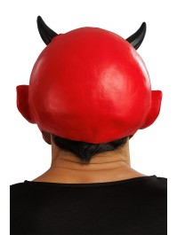 MASQUE LATEX DIABLE ROUGE 26CM X 26CM X 28CM