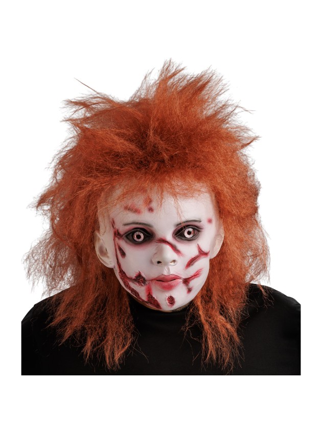 CREEPY KID LATEX MASK 22CM X 26CM X 34CM