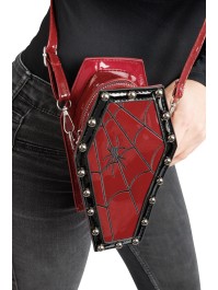 UMHÄNGETASCHE SARG BORDEAUX 12CM X 8CM X 22CM