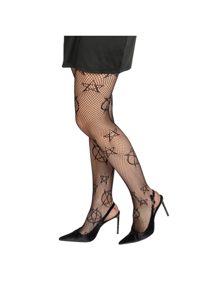 WITCH PENTAGRAM FISHNET TIGHTS ONE SIZE FITS MOST