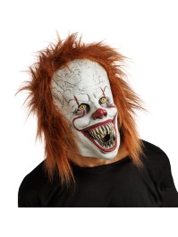 MASQUE LATEX SCARY CLOWN 21CM X 23CM X 30CM