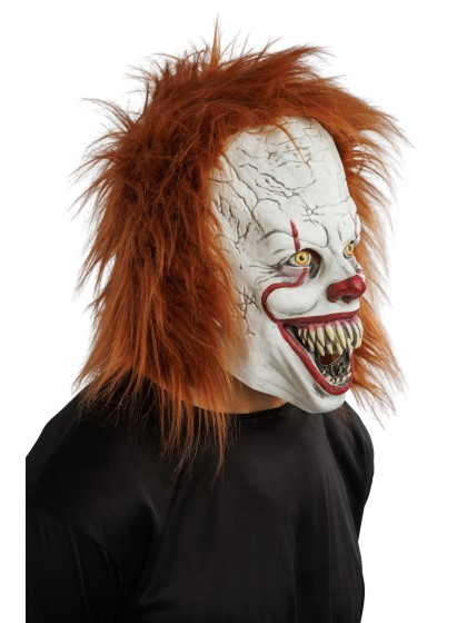 MASQUE LATEX SCARY CLOWN 21CM X 23CM X 30CM