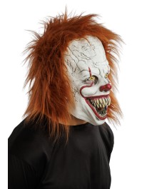 SCARY CLOWN LATEX MASK 21CM X 23CM X 30CM