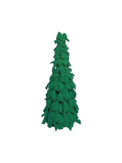 SAPIN NOEUDS VELOURS VERTS DIA 30CM X 83CM