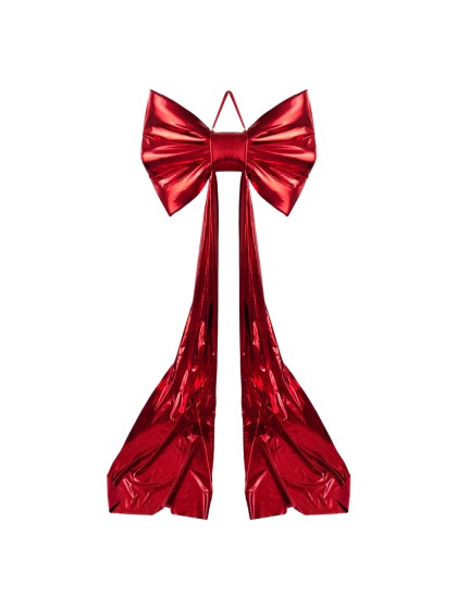 SCHLEIFE ROT GLÄNZEND XXL 80CM X 7CM X 220CM