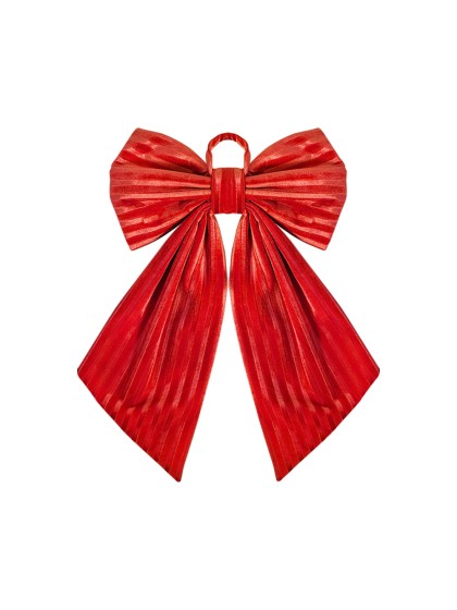 SCHLEIFE SAMT ROT STRUKTURIERT 45CM X 4CM X 60CM