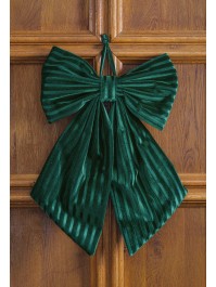 NOEUD VELOURS VERT TEXTURE 45CM X 4CM X 60CM