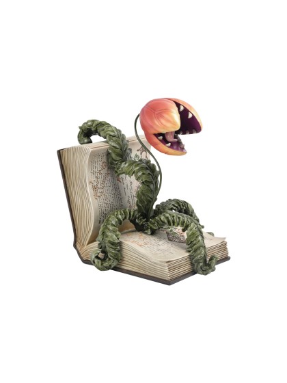 POLYRESIN BOOK OF SPELLS WITH CARNIVOROUS PLANT 29CM X 25CM X 29CM