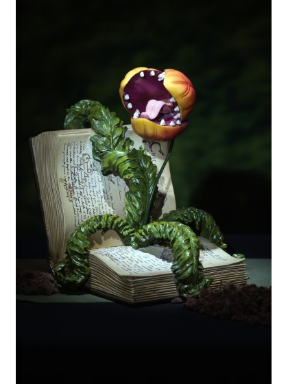 BUCH KUNSTHARZ PFLANZE FLEISCHFRESSEND 29CM X 25CM X 29CM