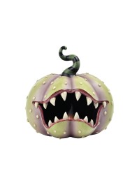 KÜRBIS FLEISCHFRESSEND KUNSTHARZ MIT LED 28CM X 28.5CM X 28.5CM