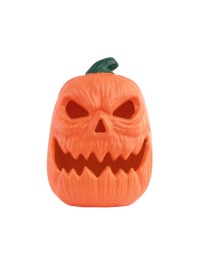 CITROUILLE PLASTIQUE AVEC LED 20CM X 15CM X 28CM