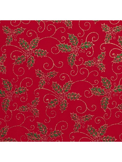 CHEMIN DE TABLE VELOURS ROUGE HOUX 28CM X 3M