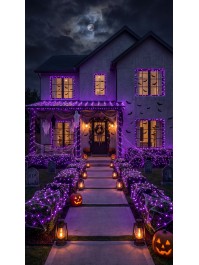 20M PURPLE LED STRING - 200 LED 20M
