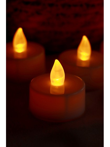 SET 6 LEDS BLANC CHAUFFE PLAT DIA 3.8CM X 3.5CM