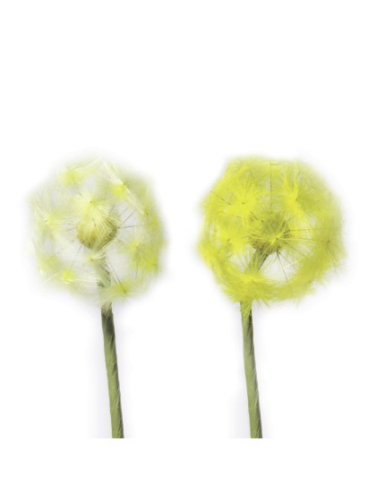 BLUME LÖWENZAHN 2 FARBEN SORT. GELB  H58CM DIA 7CM