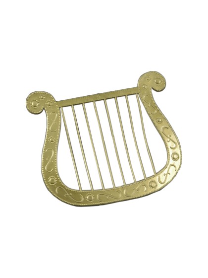 PLASTIC GOLDEN HARP 27.6CM X 0.4CM X 23CM