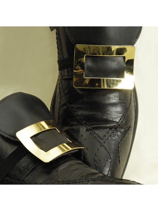 SCHNALLES AUS SCHUHE METALL GOLD 