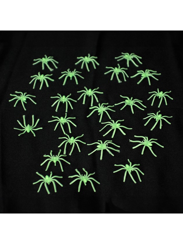 24 PP SPIDERS GLOW IN THE DARK 3.8CM X 4.1CM