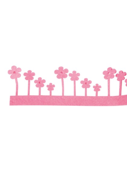 BANDE FILZ BLUME ROSA 200CM X 7CM