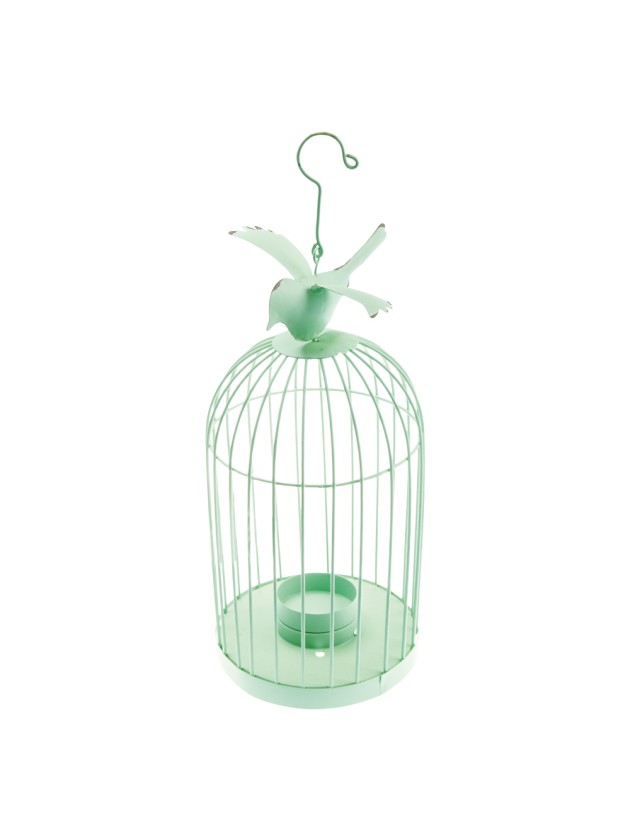 PISTACHIO METAL BIRD CAGE 32CM X 13CM