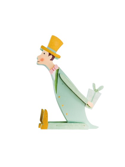 SITTING BRIDEGROOM FRENCH KISS 20CM X 10CM X 2CM