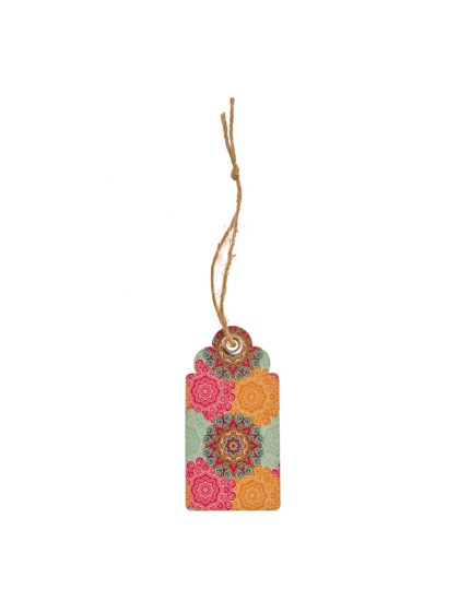 KARTE 15 ETIKETTEN THEME BOHEME MIT OEILLET 6CM X 3CM