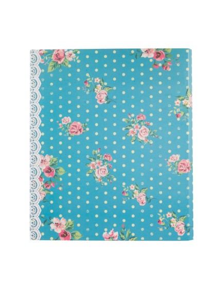 GÄSTEBUCH 60 SEITE THEME SHABBY BLAU 24CM X 20CM