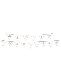 WIMPELKETTE THEME FRISCH VERHEIRATET 4M