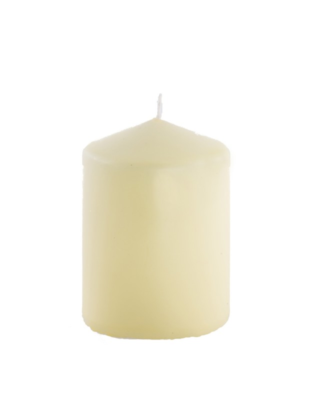 IVORY PILLAR CANDLE 6CM X 10CM
