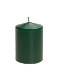 JUNGLE GREEN PILLAR CANDLE 6CM X 10CM