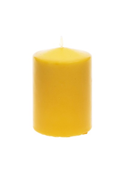 MUSTARD PILLAR CANDLE 6CM X 10CM