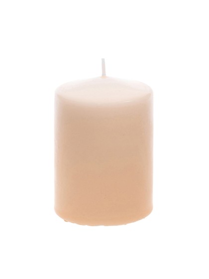 PEACH PILLAR CANDLE 6CM X 10CM