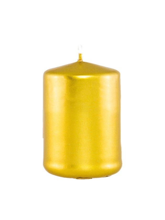 BOUGIE CYL OR METAL 6CM X 10CM