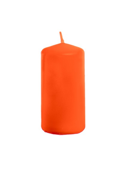 ORANGE PILLAR CANDLE 4CM X 6CM