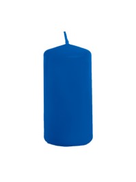 BOUGIE CYL BLEU ROI 4CM X 6CM