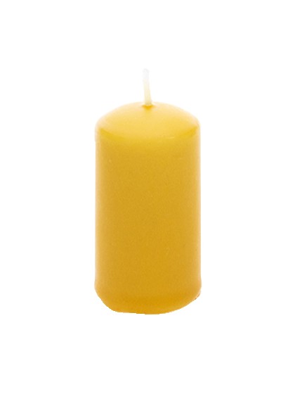 MUSTARD PILLAR CANDLE 4CM X 6CM