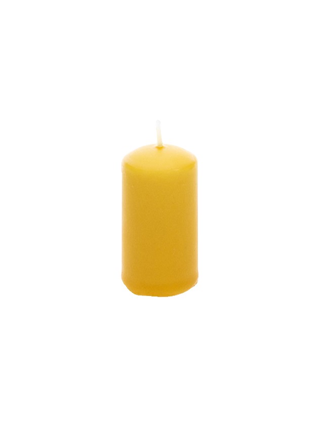 MUSTARD PILLAR CANDLE 4CM X 6CM