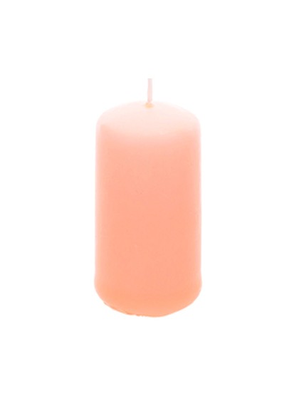 PEACH PILLAR CANDLE 4CM X 6CM