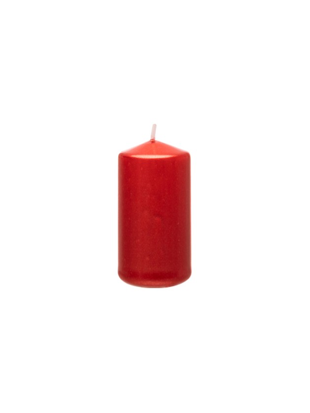 KERZE CYL ROT METALL 4CM X 6CM
