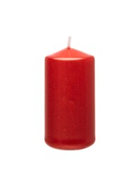 METALLIC RED PILLAR CANDLE 4CM X 6CM