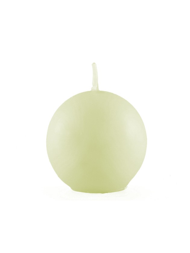 IVORY BALL CANDLE DIA 6CM