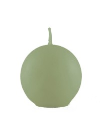SAGE GREEN BALL CANDLE DIA 6CM